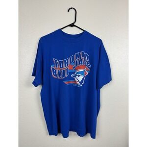 Vintage 1989 Toronto Blue Jays T Shirt XL Single Stitch Trench MFG MLB 80s USA
